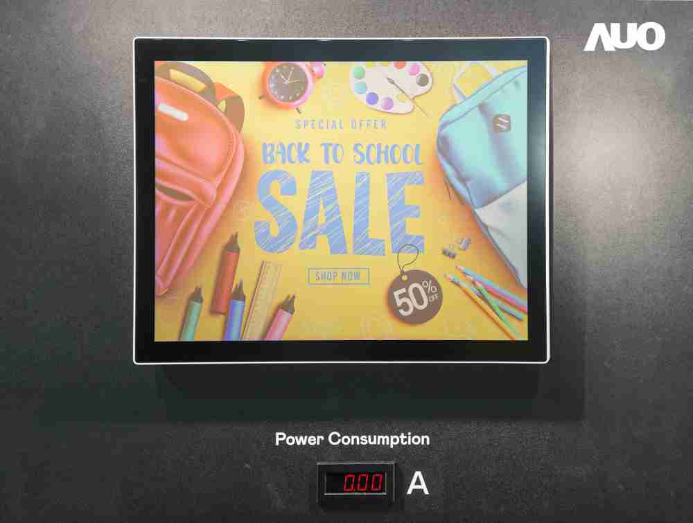 CG电子展示胆固醇液晶超低耗能户外全彩显示器，，，ChLC（胆固醇液晶）以双稳态技术使静态显示零功耗，，，具省电、、、高彩度、、、环保的特性，，，，还整合软硬件系统解决方案，，，可透过单一云端平台管理